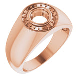 18K Rose 5.8 mm Round Ring Mounting