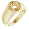 10K Yellow 5.2 mm Round Ring Mounting