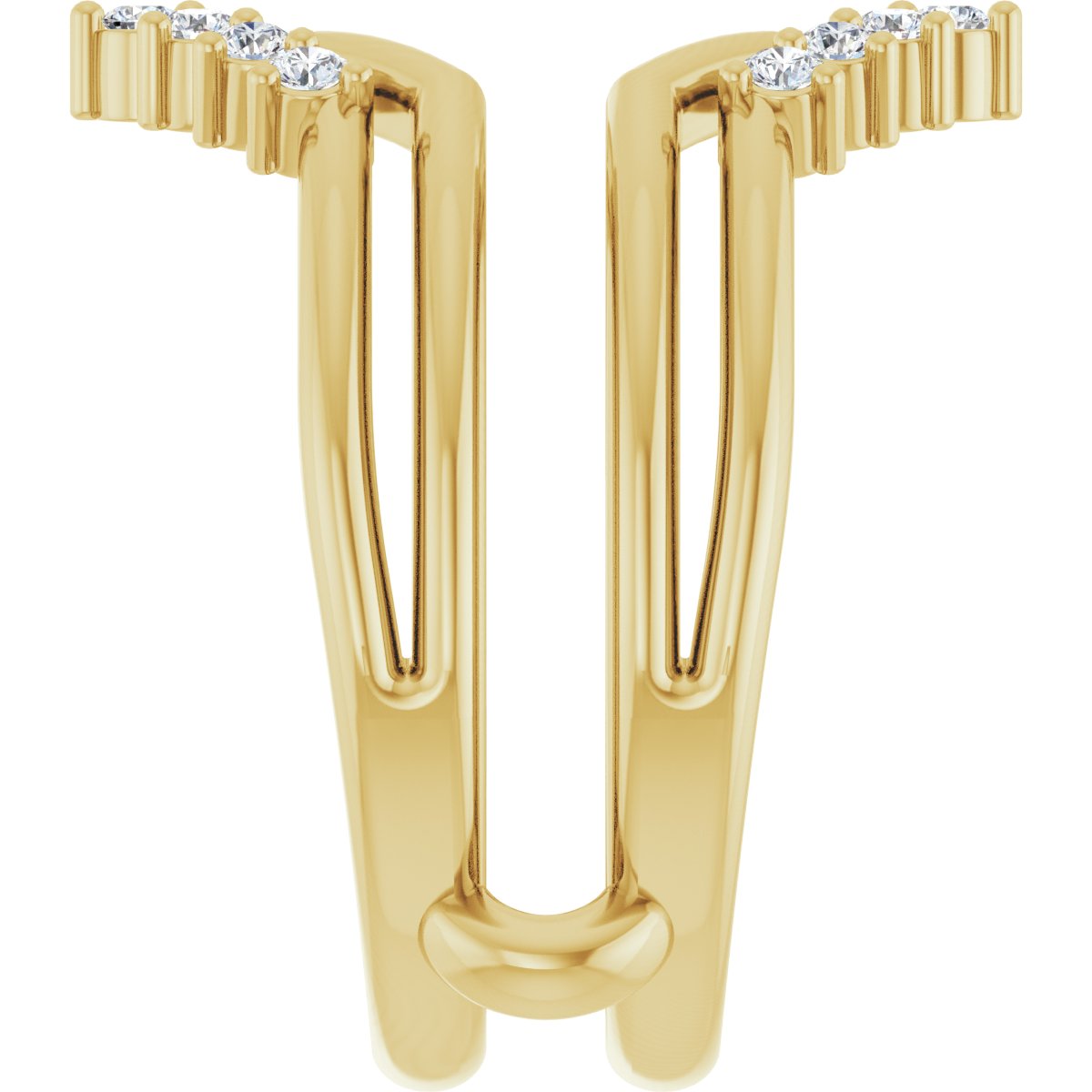 14K Yellow Gold 1/4 CTW Lab-Grown Diamond Ring Guard