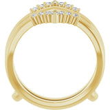 14K Yellow Gold 1/4 CTW Lab-Grown Diamond Ring Guard