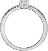 14K White Gold 1/5 CTW Natural Diamond Family Stackable Ring