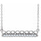 Sterling Silver 1/5 CTW Natural Diamond Infinity-Inspired Bar 18