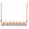 14K Rose 1/5 CTW Natural Diamond Infinity-Inspired Bar 18