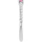 Sterling Silver 3 mm Natural Pink Tourmaline Solitaire Rope Ring