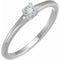 Sterling Silver Natural Blue Sheen Moonstone Ring
