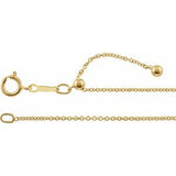 14K 1,1 mm Kabelkette