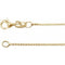 18K 1 mm Boxkette