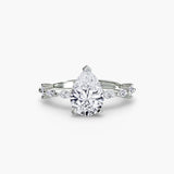 Solitaire with Eternity Pavé