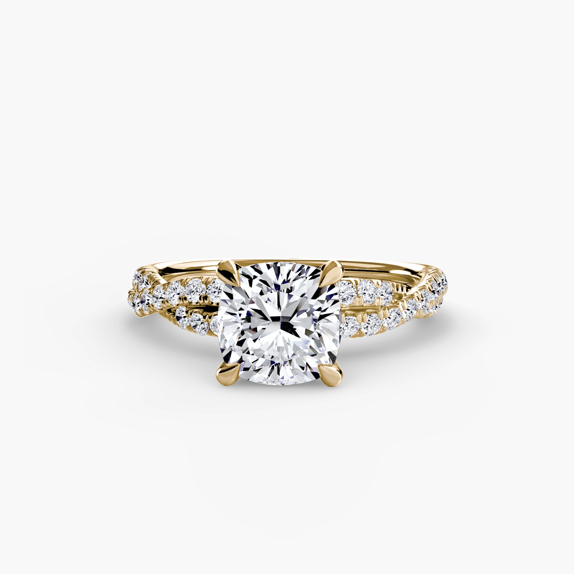 The Twisted Pavé Solitaire