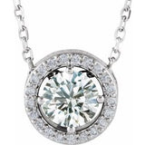 Platinum 1/2 CTW Natural Diamond 16" Necklace