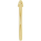14K Yellow Gold Stackable Spike Ring
