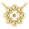 14K Yellow 2 mm Round Beaded Youth Necklace Center Mounting