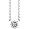 Sterling Silver .03 CTW Natural Diamond Beaded Youth 16