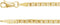 14K Yellow Gold 2.25 mm Curbed Anchor 18