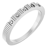 Sterling Silver Round 2 mm Stackable Ring Mounting