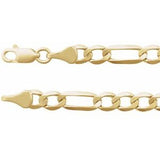 14K 5,1 mm Figaro-Kette