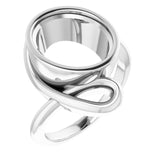 10K White 12x10 mm Oval Ring Mounting