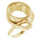 18K Yellow 12x10 mm Oval Ring Mounting