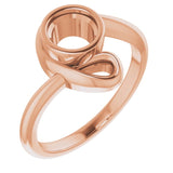 18K Rose 5.8 mm Round Ring Mounting