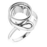 10K White 10 mm Round Ring Mounting
