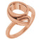 10K Rose 9x7 mm Oval Ring Mounting