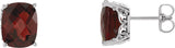 Cushion 4-Prong Stud Earrings