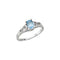 14KW March Imitation Birthstone Ring