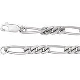 Figaro-Kette aus Sterlingsilber, 5,2 mm