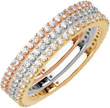 14K Rose Gold 1/3 CTW Natural Diamond Stackable Ring