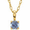 14K Yellow 3 mm Imitation Alexandrite Youth Solitaire 14