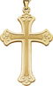 14K Yellow Gold Cross Pendant
