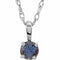 14K White 3 mm Natural Alexandrite Youth Solitaire 14