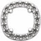 14K White 5 mm Cushion Slide Pendant Mounting