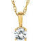 14K Yellow 3 mm Imitation Diamond Youth Solitaire 14