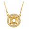 14K Yellow 10 mm Round .07 CTW Natural Diamond Semi-Set 16