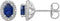 Oval 4-Prong Halo-Style Earrings