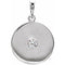 Platinum 1/10 CTW Natural Diamond Disc Pendant