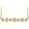 14K Yellow 1/5 CTW Natural Diamond Bezel-Set Bar 16-18