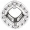 Sterling Silver 5 mm Round Halo-Style Pendant Mounting