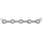 18K White 2 mm Round Bezel-Set Bar Necklace Center