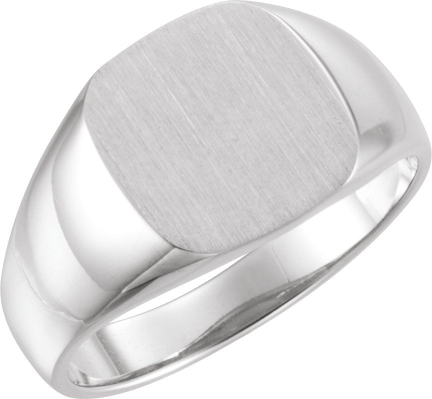 Sterling Silver Square Signet Ring