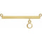 14K Yellow 3 mm Round Bezel-Set Bar Necklace Center