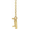14K Yellow Accented V 16
