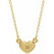 14K Yellow Heart 16