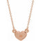 14K Rose Heart 16