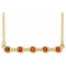 14K Yellow Natural Citrine Bezel-Set Bar 18