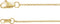 18K Yellow Gold 1 mm Cable 18