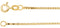 14K Yellow Gold 1.3 mm Diamond-Cut Box 18