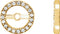 14K Yellow Gold .08 CTW Natural Diamond Earring Jackets with 4.6 mm ID