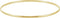 14K Yellow Gold Engravable 2 mm Half Round Bangle 7 1/2